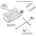 thumbnail image 5 of Lord's Prayer Cross Dog Tag Necklace | Stainless Steel Engraved Cross Pendant | Black/Silver Religious Necklace for Men, Father's Day Gift, 5 of 8