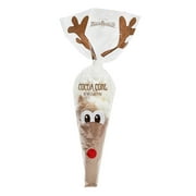 Maud Borup Reindeer Cocoa Cone with Mini Marshmallows, 3.9 oz, Seasonal Holiday Treat & Gift