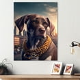 thumbnail image 2 of Designart German Shorthaired Pointer Gangster In NYC Canvas Wall Art, 2 of 5