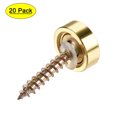 thumbnail image 1 of Unique Bargains 14mm Miroir Vis Brillant Or 304 Acier Inoxydable 10 Pack, 1 of 5
