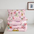 thumbnail image 5 of Manfei Ocean Axolotl Queen Comforter Set,Adorable Salamander Comforter Sets Queen,Pink Reversible,3-Piece,1 Comforter and 2 Pillowcases, 5 of 7