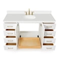 thumbnail image 7 of Ariel Taylor 61 In. Oval Sink Vanity With White Quartz Countertop In Midnight Blue, 7 of 7
