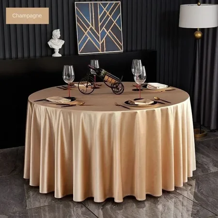 

ML Round Tablecloths for Wedding Party Hotel Banquet Birthday Events Decoration White Table Cover Topper Overlay Table Cloth