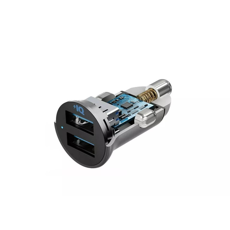 Anker - PowerDrive 2 Car Charger 24W Dual USB - Black - Qatchmart