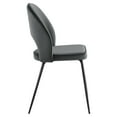 thumbnail image 4 of Modway Nico Performance Velvet Dining Chair Set of 2 in Black Gray, 4 of 8