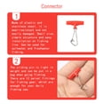 thumbnail image 4 of Greeniant 12 piezas de conector de diapositivas de de línea de pesca con broches de presión de agua salada Pescar Rojo, 4 of 6