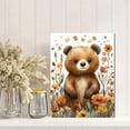 thumbnail image 2 of Qisvanset Framed Canvas Wall Art 12x16 Inch Woodland Bear Forest Kids Nursery Printed Wall Art, 2 of 5