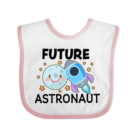 

Inktastic Future Astronaut with Spaceship and Moon Gift Baby Boy or Baby Girl Bib