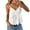 White #030, variant on Women's Babydoll Tops Sleeveless V Neck Peplum Crop Wrap Top Cute Summer Tie Front Camisole, XL