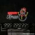 thumbnail image 2 of Glowneon Merry Xmas Neon Sign, Merry Christmas Led Sign, Custom Snowman Neon Light, 2 of 5