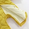 thumbnail image 4 of Vedolay Baby Bodysuits Girl Cotton Long Sleeve Bodysuits 2023 Yellow,80, 4 of 5