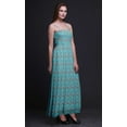 thumbnail image 2 of Bimba Robe Maxi Tube Smockée d'Été pour Vacances avec Imprimé d'Oiseau Moucheur Rufous - XX-Grand, 2 of 7