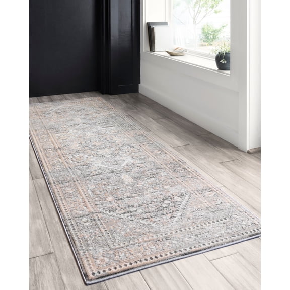 Loloi Lucia Oriental Grey / Sunset Area Rug