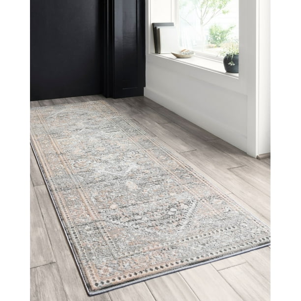 Loloi II Lucia Oriental Grey / Sunset Area Rug