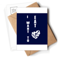 thumbnail image 1 of Eat Cheese Desire Life Art Deco  Fashion Postcards Envelopes Blank Note Cards Mailing, 1 of 4