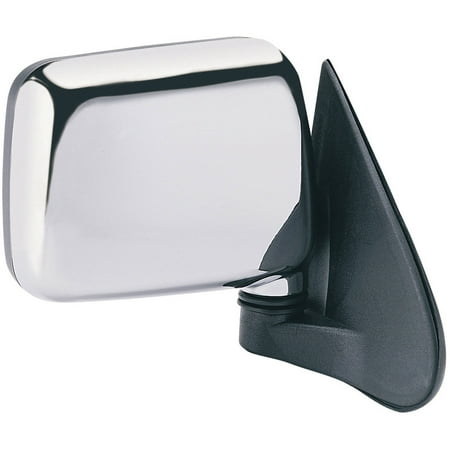 Rodeo Manual Mirror - 64005I - Fit System Passenger Side Mirror for 94-95 Isuzu Pick-Up, 94-97 Rodeo, US built, chrome, foldaway ; Isuzu Rodeo, chrome, foldaway, Manual