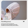thumbnail image 3 of naisibaby Baby Girls Soft Bottom Rhinestone Princess Shoes, Childrens Little Girl Middle Grade Sandals Pink 2T, 3 of 6