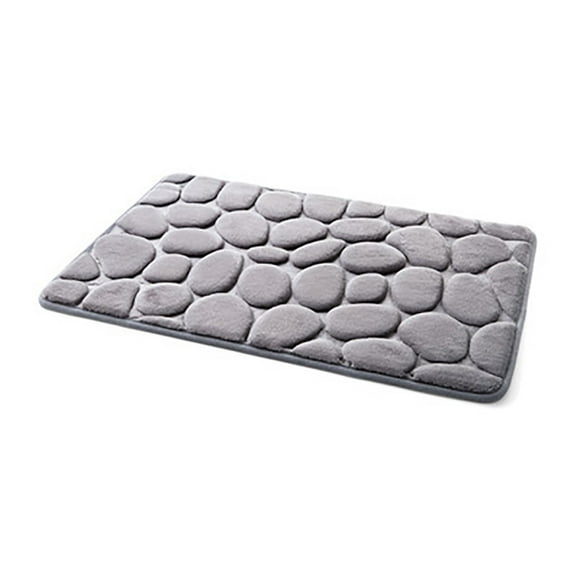 Tapis de Bain en Mousse Mémoire 40x60cm, Tapis de Douche Absorbant à Séchage Rapide Antidérapant pour Plancher de Salle de Bain Sécurité Confort