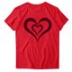 thumbnail image 4 of Puntoco Liquidación de camisetas cortas para mujer Camiseta de manga corta con cuello redondo y estampado para el día de San Valentín para mujer Camiseta de manga corta con cuello redondo, 4 of 4