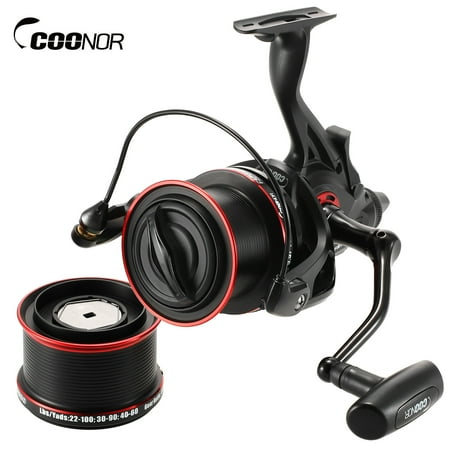 Fishing Reel with Double Line Cup 12+1BB Gear Ratio 4.6:1 Anti-Explosion Line Design and Powerful Casting Force Double Unloading Force Carp Reel