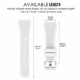 thumbnail image 4 of Mignova Watch Band For LG Watch R W100/LG Watch Urbane W150,Sport Silicone Strap Quick Release Soft Rubber Replacement Watch Bands for LG Watch R W100/LG Watch Urbane W150(White), 4 of 6