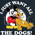 thumbnail image 3 of Mickey & Friends - I Just Want All The Dogs - Men's Long Sleeve T-Shirt, 3 of 5