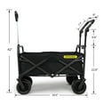 thumbnail image 3 of Whitsunday Folding Wagon 8" Heavy Duty Whlees with Push Bar (Standard Size PLUS), 3 of 9