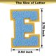 thumbnail image 3 of 26 piezas de parche de letras, parche de letras universitarias, parches de alfabeto universitario A-Z para chaquetas, suministros de bricolaje, mezcla de colores, 3 of 5