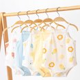 thumbnail image 3 of Rompers for Girls Trendy Print Sleeveless Square Neck Infant Tank Bodysuit Summer Outdoor Play Outfit, 3 of 4