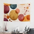 thumbnail image 2 of flowers circles dots Home Wall Tapestry Art, 100% Polyester Tapestry Home Decor, Wall Hanging for decorative wall hanging, decorative bedroom, living room decoration, 2 of 7