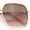 Pink Gold - Brown, variant on Womens Chic Oversize Double Rim Rectangle Butterfly Sunglasses Black Gold - Black