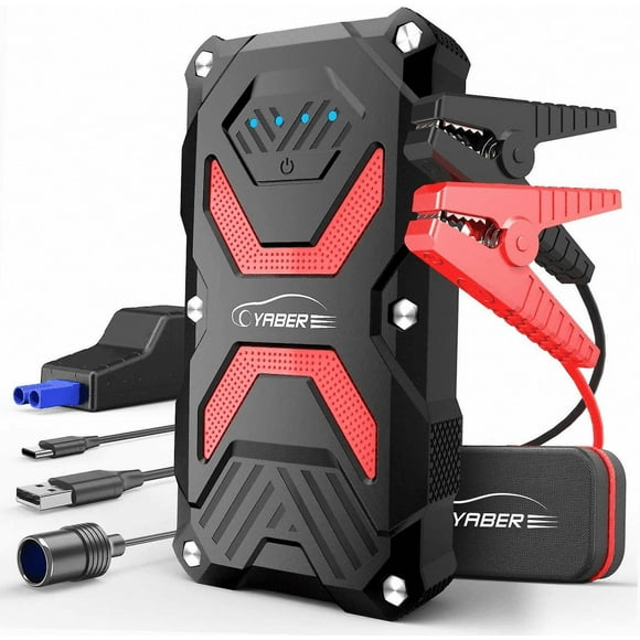 G Need Finydr Jump Starter, Car Battery Jump Starter Pack 1000a 13800mah for 6.0l Petrol/5.0l Diesel, Ip68 Waterproof Portable 12v Auto Battery Jumper with USB