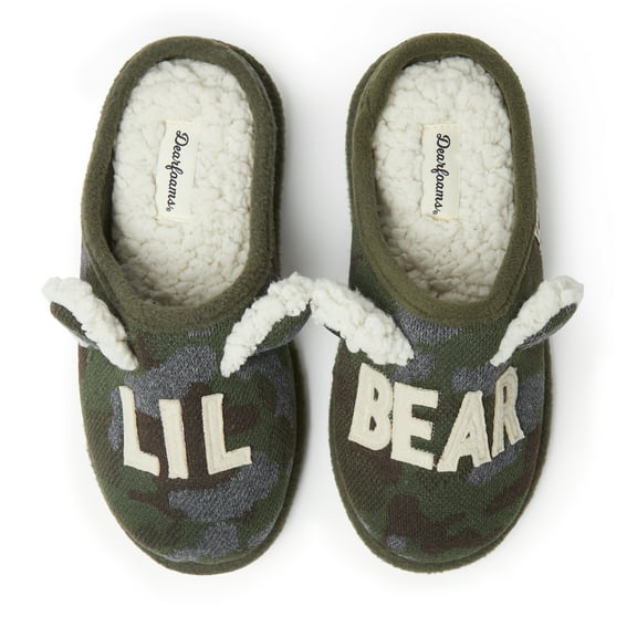 Dearfoams Women's Lil Bear Clog Slipper