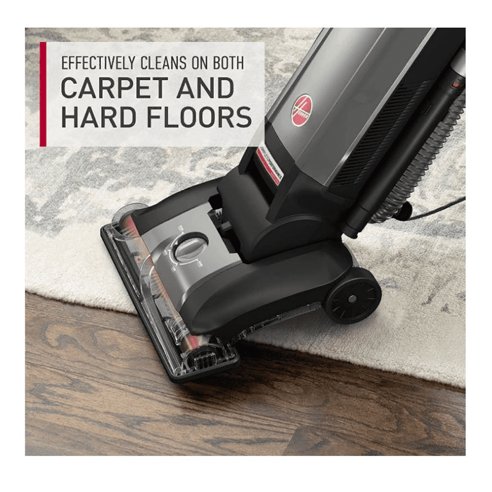 Hoover Bagged Upright Vacuum, Advanced Complete Performance, Pet Friendly, Powerful Suction, Extended Reach, 2-in-1 Pet Tool, Dusting Brush, Crevice & Upholstery Tool, UH30650PC, Grey