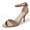 Champagne Glitter, variant on J. Adams Dove Leopard Comfortable and Stylish Stiletto Heels for Women – Open Toe Sandals Ankle Strap Dress Shoes Heel