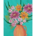 thumbnail image 3 of Moore, Regina 12x14 Black Modern Framed Museum Art Print Titled - Jubilant Floral I, 3 of 5