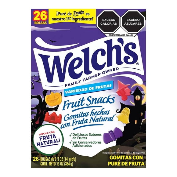 Gomitas Welch's con pure de fruta Halloween variedad de frutas 364 g