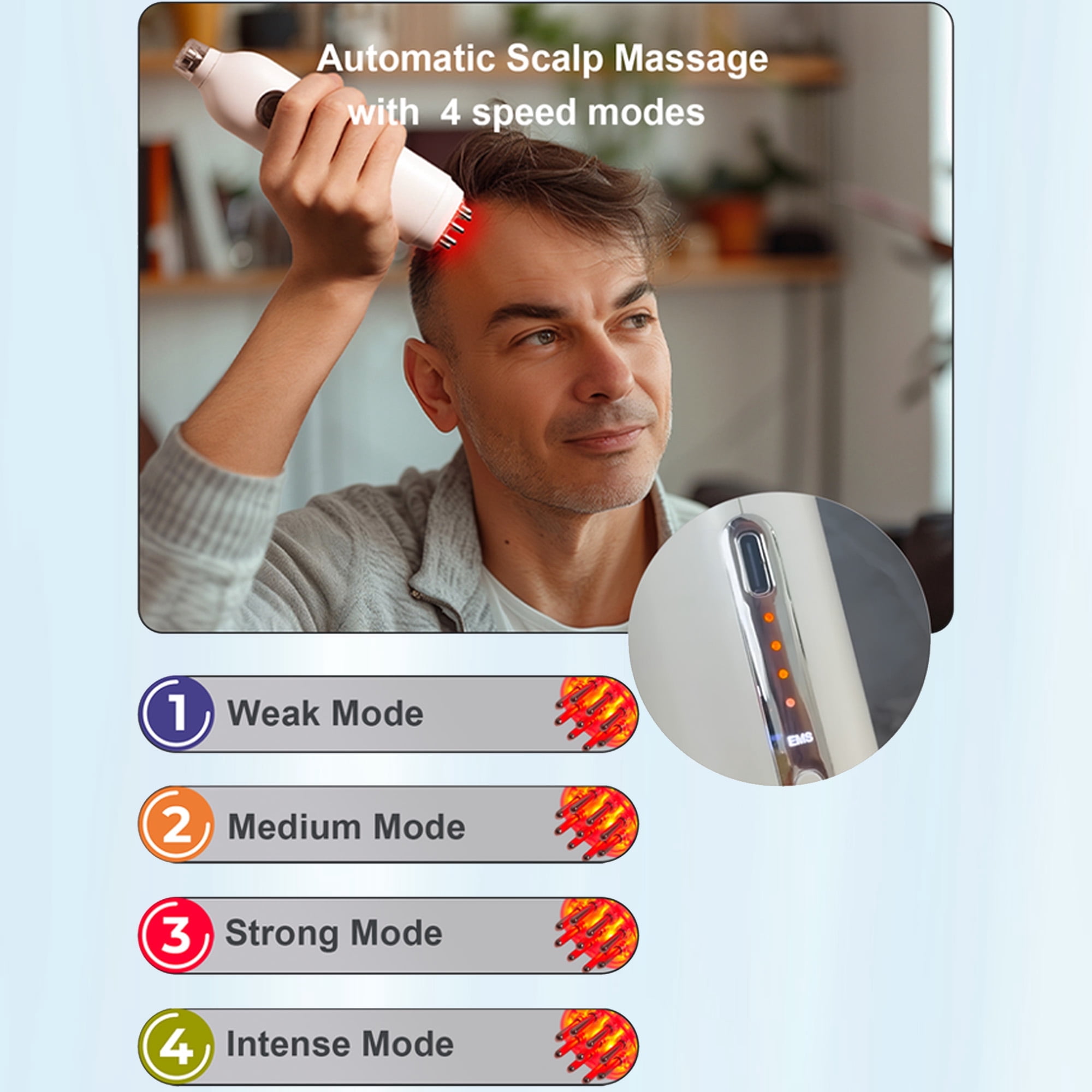 Morfone 2-in-1 Electric Scalp Massager Brush & Minoxidil