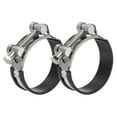 thumbnail image 1 of T-Bolt Hose Clamp, Rubber Cushioned Intake Intercooler Pipe Tube Clamps Stainless Steel Radiator Hose Clamp 74-79mm, 1 of 6