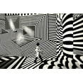 thumbnail image 2 of Das, Avishek 14x11 White Modern Wood Framed Museum Art Print Titled - Pattern Walk 2, 2 of 4