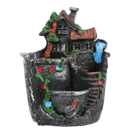 

1Pc House Shaped Flowerpot Decorative Flowerpot Succulent Pot Landscape Ornament