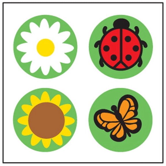 SHAPES ETC. Incentive Stickers - Daisy/Bug