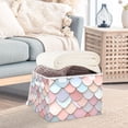 thumbnail image 3 of Yayeee Collapsible Cube Storage Bin with Lid Fabric Closet Decorative Basket with Handles, Art Pattern, 3 of 7