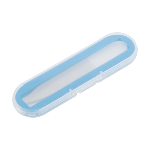 Unique Bargains Pointed Multifunctional Nail File Blue Clear 1 Pc