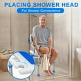 thumbnail image 4 of KEKOY Shower Chair with Back 500lb, Height Adjustable Bath Chair for Shower, Heavy Duty Bath Stool for Tub for Elderly, Senior, Handicap, Tool-Free Assembly, 4 of 11