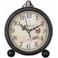 thumbnail image 1 of Non-Ticking Desk Clock Silent Movement Retro Design for Office or Bedroom, 1 of 2