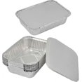 thumbnail image 2 of 20Pcs Aluminum Trays with Lid - 26.5 x 19.2 x 6.5cm - 1900ml - Aluminum Barbecue DishFood Containers, Aluminum Baking Dish, 2 of 5