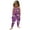 Purple, variant on Toddler Girls Halloween Pumpkin Jumpsuit Cartoon Printed Strap Romper Overalls Soft Stretchy Fall Baby Jumpsuit for Kids 12-24 Months