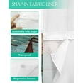 thumbnail image 3 of No Hook Shower Curtain with Snap-in Liner, Texas Star Country Waterproof Fabric Bathroom Curtains, Western Old Wooden Board Vintage Bath Curtains & Mesh Top Window 66"x72", 3 of 6