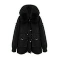thumbnail image 4 of PiGOGI Women's Winter Jacket Warm Winter Coat Fall Outerwear Black 2XL, 4 of 4